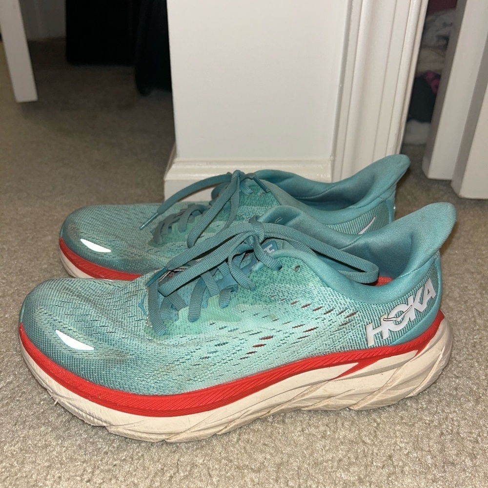HOKA Women’s Clifton 8 Running Sneaker Tennis Shoes - Picture 7 of 8